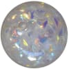 20mm resin bubblegum bead with white sequins inside - Image 1 of 0