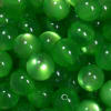 20mm Emerald Green Shimmer Bubble Style Acrylic Gumball Bead - Image 2 of 0