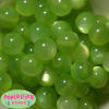 20mm Lime Green Shimmer Bubble Style Acrylic Gumball Bead - Image 1 of 0