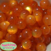 20mm Orange Shimmer Bubble Style Acrylic Gumball Bead - Image 1 of 0
