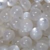 20mm White Shimmer Bubble Style Acrylic Gumball Bead - Image 2 of 0