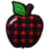Buffalo Plaid Apple Silicone Bead - Image 1 of 0