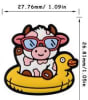 Sweet spotted cow floating in a tube Silicone Bead - Image 2 of 0