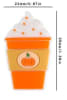 35mm Colorful Pumpkin Spice Latte Silicone Focal Bead - Image 2 of 0