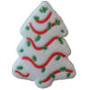 Nostalgic White Christmas Tree Silicone Focal Bead - Image 1 of 0
