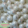 20mm Snowman Print on a White Matte Bead - Image 2 of 0
