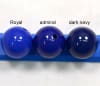 20mm Admiral Blue Acrylic Bubblegum Beads 20pc - Image 3 of 0