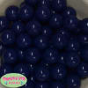 20mm Dark Navy Blue Acrylic Bubblegum Beads - Image 1 of 0