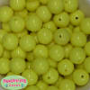 20mm Lemon Yellow Acrylic Bubblegum Beads Bulk - Image 1 of 0