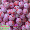 20mm Valentine Splattered Miracle AB Acrylic Bubblegum Beads - Image 2 of 0