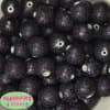 20mm Black Stardust Bubblegum Beads Bulk - Image 1 of 0