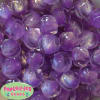 20mm Clear Lavender Swirl Glitter Acrylic Bubblegum Beads - Image 2 of 0