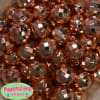 20mm Copper Mirror UV Shiny Facet Bubblegum Beads Bulk - Image 1 of 0