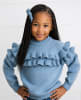 Double Ruffle Crew Neck Sweater - Image 1 of 0