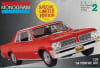 Box art with photo of actual scale model car by Monogram of a red '64 Pontiac GTO on gold background. - Image 1 of 0