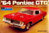 Box art with photo of actual scale model car by Monogram of a red '64 Pontiac GTO on gold background. - Image 2 of 0