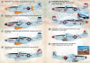 Photo of model decal sheet by Print Scale of F-51D Mustang units of the Korean War for scale model aircraft F-51 Mustang. - Image 3 of 0