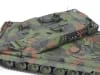 Dramatic box art illustration of WW2 German main battle tank, Leopard 2 A6 rolling down a dirt road through a forest with sand trailing behind it. - Image 3 of 0