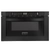 ZLINE 24" 1.2 cu. ft. Built-in Microwave Drawer in Black Stainless Steel (MWD-1-BS) - Image 1 of 0