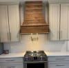Castlewood SY-WCVHSLR-BR Curved Rustic Shiplap Chimney Range Hood - Brown - Image 3 of 0
