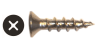 #5 x 1/2 Flat Phillips Full Deep Thread Hardware Screws | Remodel Market - Image 2 of 0
