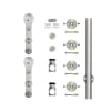STICK STYLE STRAP Stainless Steel - 8 FT. Door Kit for WOOD or GLASS Door - Image 4 of 0
