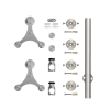 TRIANGLE Stainless Steel 78 in. Door Kit for WOOD or GLASS - Image 4 of 0
