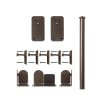 3/4 to 1-1/2 in. BASIC RECTANGLE Hardware Kit - Short Bracket  (with 6 ft. Rail. - Image 2 of 0
