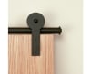 3/4 in. to 1-1/2 in. ROUND STICK Black Rolling Door Hardware Kit - Image 1 of 0