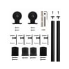 3/4 in. to 1-1/2 in. TOP MOUNT Black Rolling Door Hardware Kit - Image 3 of 0