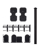 3/4 to 1-1/2 in. NOTCHED RECTANGLE  Hardware Kit - Short Bracket  (with 6 ft. Rail. - Image 2 of 0