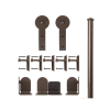 3/4 to 1-1/2 in. ROUND STICK  Hardware Kit - Short Bracket  (with 6 ft. Rail. - Image 2 of 0