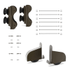 photo of DOUBLE ROLLER HARDWARE KIT - 20 IN. WIDE LADDER - Image 2 of 0
