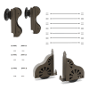 photo of SINGLE ROLLER HARDWARE KIT -  16 In. WIDE LADDER - Image 1 of 0