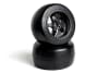 Exotek Racing Twister Pro Belted Drag Tire and Air Valve Wheel Set (2) - Image 1 of 0