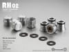 Gmade 1.9" RH02 Wheel Hubs (Silver) (4) - Image 2 of 0