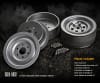 Gmade 1.9" SR03 Beadlock Wheels (Semigloss silver) (2) - Image 3 of 0