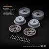 Gmade 1.9" SR04 Beadlock Wheels (Uncoated Silver) (2) - Image 3 of 0