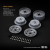 Gmade 1.9" SR05 Beadlock Wheels (Semigloss Silver) (2) - Image 3 of 0