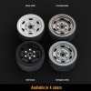 Gmade 1.9" SR05 Beadlock Wheels (Semigloss Silver) (2) - Image 4 of 0