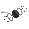 Incision 1.9" KMC XD229 Machete Silver Plastic Wheels (2) - Image 4 of 0