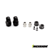 Incision S8E Machined Aluminum Shock Caps (2) - Black - Image 1 of 0