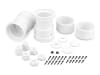JConcepts Tribute 2.6" x 3.6" Monster Truck wheels w/ adapters White (2) - Image 1 of 0