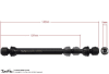 JunFac Hardened Carbon Steel Universal Shafts (2) for Axial Wraith - Image 2 of 0