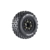 Louise RC Rock Short Course Tire Mounted on Black Rim with Removable Hex (2) - Image 1 of 0