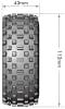 Louise RC Rock Short Course Tire Mounted on Black Rim with Removable Hex (2) - Image 5 of 0
