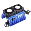 Powerhobby Heat Sink with Twin Tornado High Speed Fans, for 1/8 Motors, Blue - Image 1 of 0
