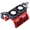 Powerhobby Heat Sink with Twin Tornado High Speed Fans, for 1/8 Motors, Red - Image 1 of 0