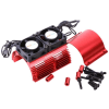 Powerhobby Heat Sink with Twin Tornado High Speed Fans, for 1/8 Motors, Red - Image 2 of 0
