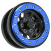 Pro-Line 2.9" Steelies Stamped Steel Bouncer Beadlock Wheels for SCX6 (Blue/Black) (2) - Image 2 of 0